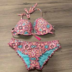 Shade and shore multi colored bikini